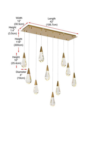 Amora LED Pendant in Satin Gold