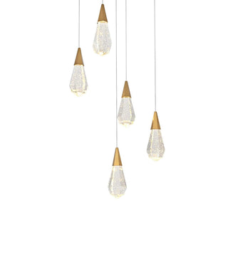 Amora LED Pendant in Satin Gold