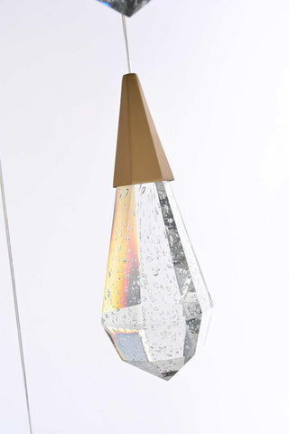 Amora LED Pendant in Satin Gold