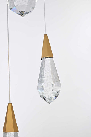 Amora LED Pendant in Satin Gold