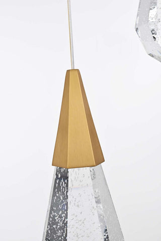 Amora LED Pendant in Satin Gold