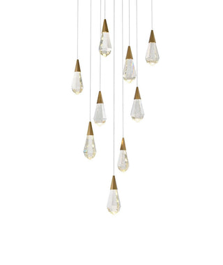Amora LED Pendant in Satin Gold