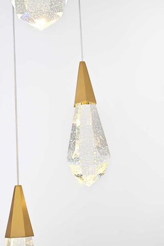 Amora LED Pendant in Satin Gold