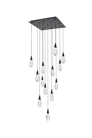 Amora LED Pendant in Black