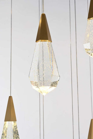 Amora LED Pendant in Satin Gold
