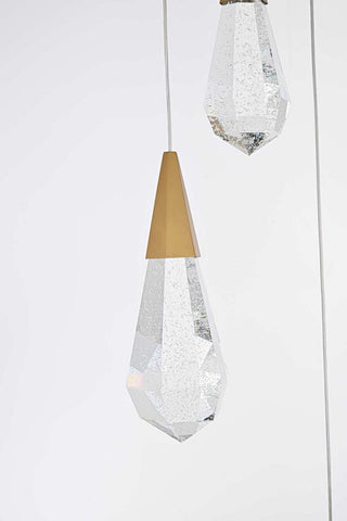 Amora LED Pendant in Satin Gold