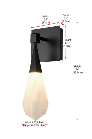 Amora LED Wall Sconce in Black