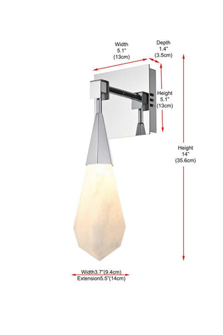 Amora LED Wall Sconce in Chrome