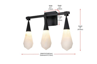 Amora LED Wall Sconce in Black