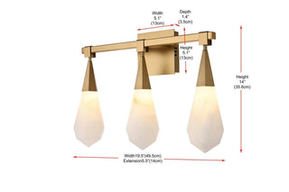 Amora LED Wall Sconce in Satin Gold