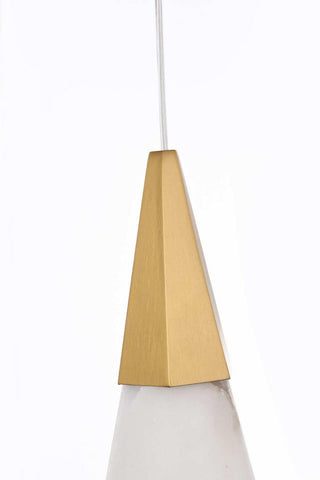 Amora LED Pendant in Satin Gold