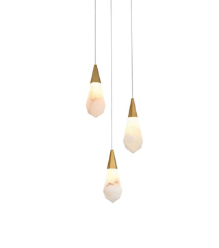 Amora LED Pendant in Satin Gold