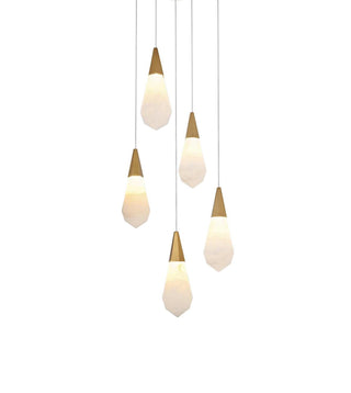 Amora LED Pendant in Satin Gold