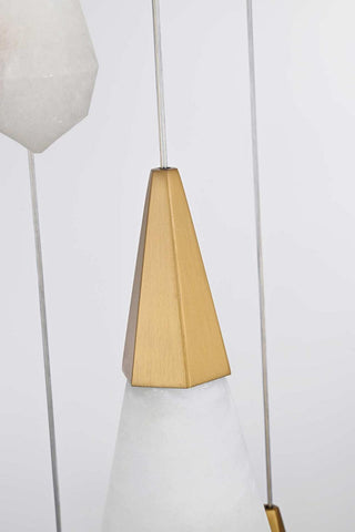 Amora LED Pendant in Satin Gold