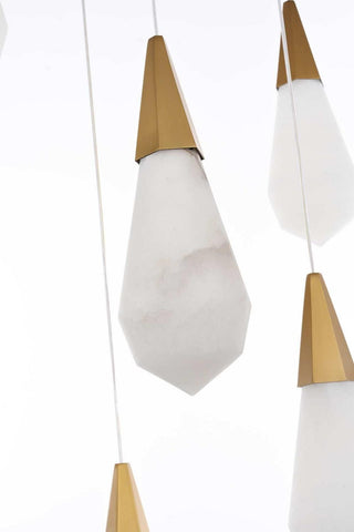 Amora LED Pendant in Satin Gold