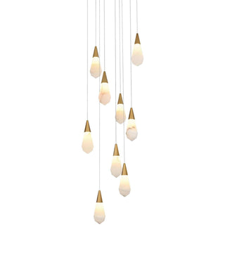 Amora LED Pendant in Satin Gold