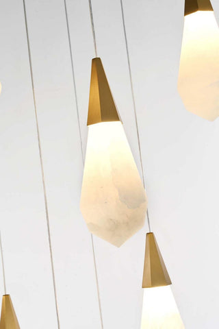 Amora LED Pendant in Satin Gold