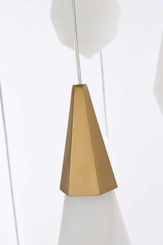 Amora LED Pendant in Satin Gold