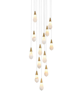Amora LED Pendant in Satin Gold