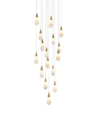 Amora LED Pendant in Satin Gold