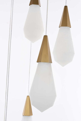 Amora LED Pendant in Satin Gold
