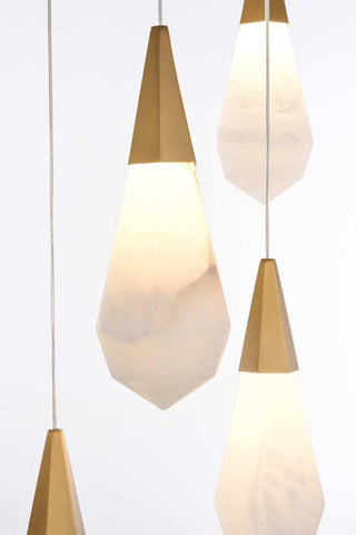 Amora LED Pendant in Satin Gold