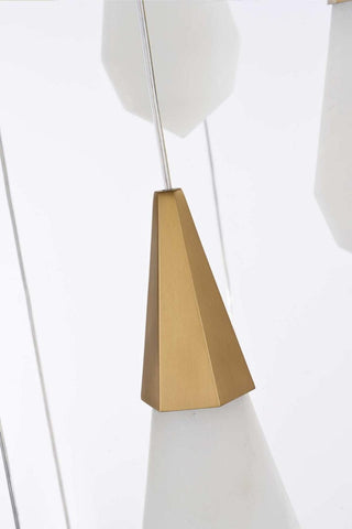 Amora LED Pendant in Satin Gold