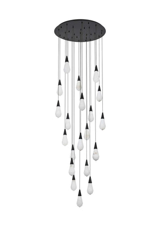 Amora LED Chandelier in Black