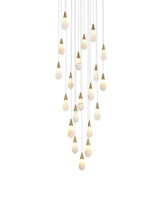 Amora LED Chandelier in Satin Gold