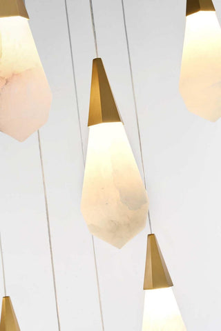 Amora LED Chandelier in Satin Gold