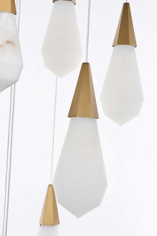 Amora LED Chandelier in Satin Gold