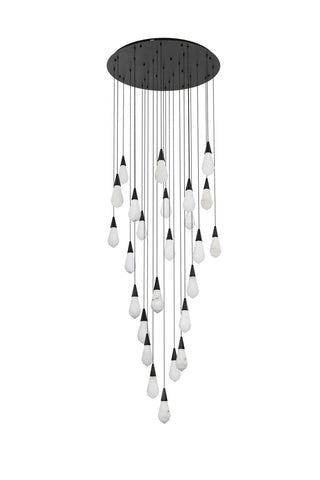 Amora LED Chandelier in Black