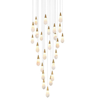 Amora LED Chandelier in Satin Gold
