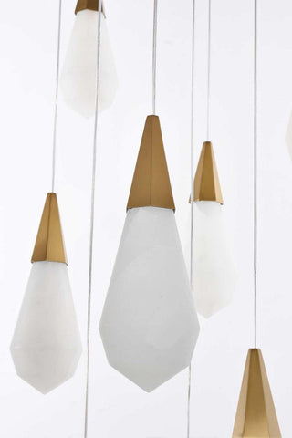 Amora LED Chandelier in Satin Gold