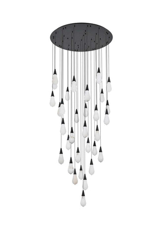 Amora LED Chandelier in Black