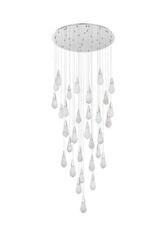 Amora LED Chandelier in Chrome