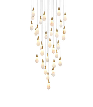 Amora LED Chandelier in Satin Gold