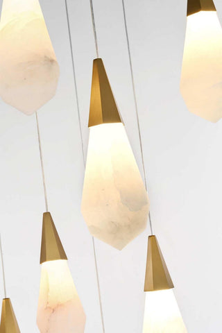 Amora LED Chandelier in Satin Gold