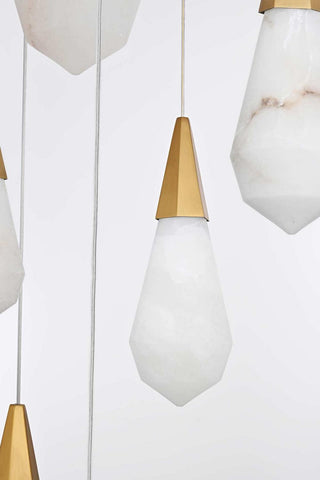 Amora LED Chandelier in Satin Gold