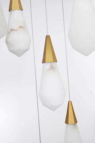 Amora LED Chandelier in Satin Gold
