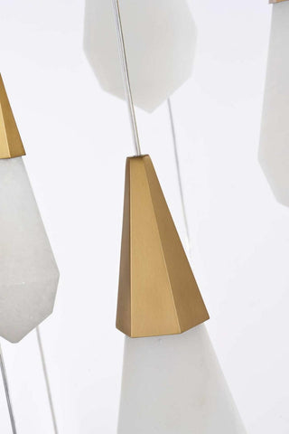 Amora LED Chandelier in Satin Gold