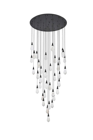 Amora LED Chandelier in Black