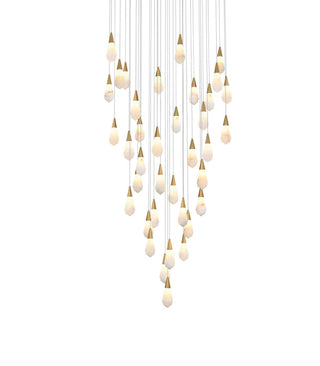 Amora LED Chandelier in Satin Gold