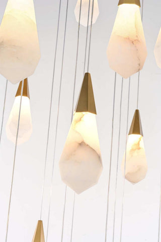 Amora LED Chandelier in Satin Gold