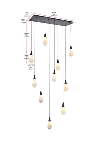 Amora LED Pendant in Black