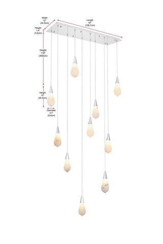 Amora LED Pendant in Chrome