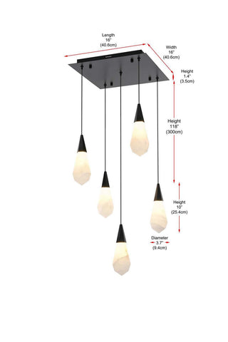 Amora LED Pendant in Black