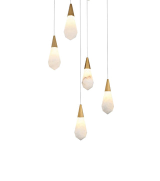 Amora LED Pendant in Satin Gold