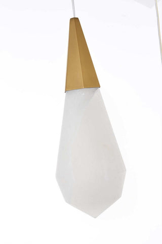 Amora LED Pendant in Satin Gold