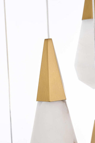 Amora LED Pendant in Satin Gold
